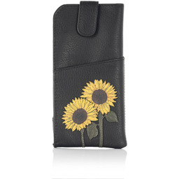 Skórzany futerał na okulary Słoneczniki Yoshi Y4309