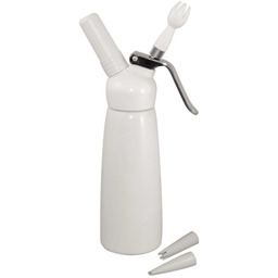 Vogue Syfon do bitej śmietany biały (3 końcówki