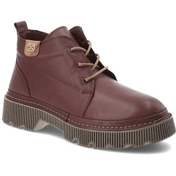 Artiker Bordowe Botki Ocieplane Obuwie Damskie