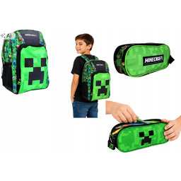 Zestaw Minecraft Plecak szkolny 40 × 30 ×