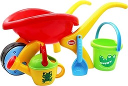 Gowi Toys Design zestaw taczek z wiadrem, łopatką