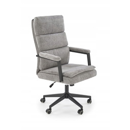 Duży Fotel Biurowy Obrotowy Nowoczesny do Gabinetu Szary