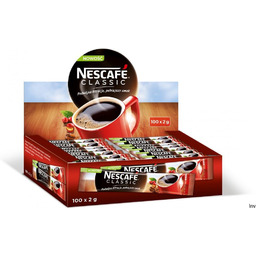 Kawa Nescafe Classic Rozpuszczalna 100 X Paluszek 2G