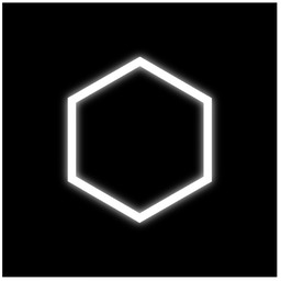 Zestaw czarny lamp LED 1 HEXAGON 42W 6500K