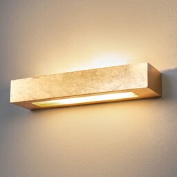 Lampa Ścienna Lindby, Emina, ściemnialny, złoty mosiężny, salon,