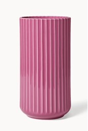 Lyngby Wazon, porcelana, fioletowy, 20,5x11x11
