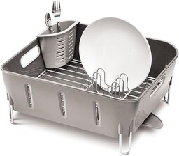 simplehuman, kompaktowy ociekacz do naczyń, szary, 5 lat