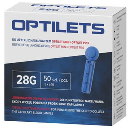 OPTILETS Lancety sterylne jednorazowe, 50 szt. -> Odbiór
