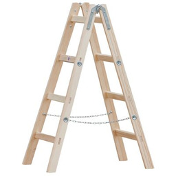 Drabina drewniana rozstawna 2 elementowa 4 szczeblowa ZARGES