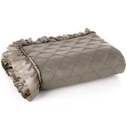 Narzuta 200 x 220 Pikowana Falbanka Vanesa C.Beż