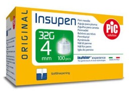 PIC Insupen Igły do penów insulinowych 32G 4mm,