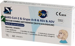 Deepblue 5w1, zestaw Combo antygenów, SARS-CoV-2 & Grypa