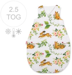 Śpiworek niemowlęcy całoroczny ocieplany 75 cm- w lesie