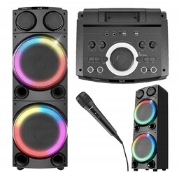 Toshiba Głośnik Bezprzewodowy Przenośny Bluetooth Led Karaoke Kolumna
