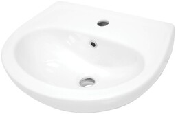 DEANTE Umywalka ceramiczna ścienna 51,8x40,3cm z miejscem