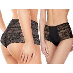 Ewana 063 Stringo Szorty z Mikrofibry Czarny XL