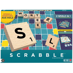 Mattel Games Scrabble gra planszowa, klasyczna rodzinna gra