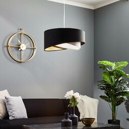 Maco Design Lampa żyrandol Vivien czarny/szary/srebrny/złoty