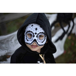 Maska czaszka meksykańska "Black Halloween"
