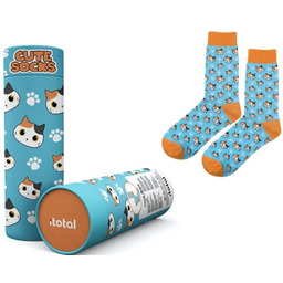 Skarpetki Bawełniane Z Kotkiem Niebieskie