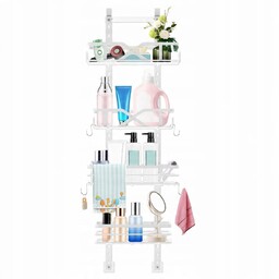 Organizery do spiżarni nad drzwiami, 4-poziomowe, do kuchni,