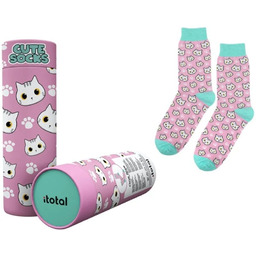 Skarpetki Bawełniane Z Kotkiem Różowe