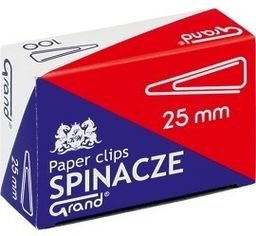 Spinacze biurowe trójkątne GRAND 25 mm 100 sztuk