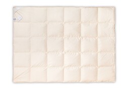 Kołdra pierze 135x200 całoroczna 1500g kremowa AMZ