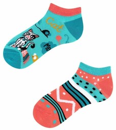 Todo Socks Stopki, Cats Kids Low,, Kotki, Kaktus,
