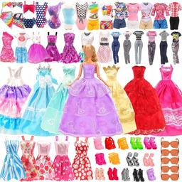 MIX UBRANKA LALEK BIŻUTERIA SUKIENKI BUTY PREZENT