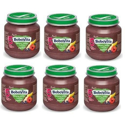 ZESTAW 6 x BoboVita Deser banany, jabłka