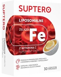 SUPTERO Liposomalna Żelazo, 30 kaps.