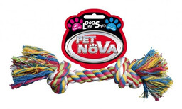 Pet Nova Sznur bawełniany 2 węzły 17cm, waga