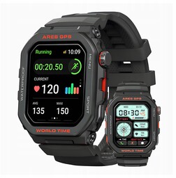 Smartwatch Zeblaze Ares Gps Czarny Amoled Alexa 3ATM