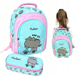 Plecak szkolny Piórnik Pusheen St. Majewski Miętowy