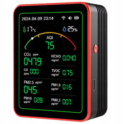 Czujnik Jakości Powietrza WiFi CO2 Co Tvoc PM2.5