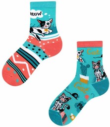 Todo Socks Cats Kids,, Kotki, Kaktus, Kolorowe Dziecięce