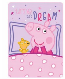 Koc Świnka Pepa Peppa Pig 100Cm X140Cm