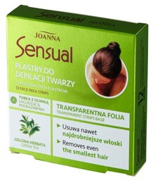 JOANNA Sensual Plastry do depilacji twarzy, 12sztuk