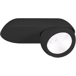 ZEUS lampa sufitowa ścienna kierunkowa 10W czarna C0264