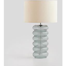 lampa stołowa ze szklaną podstawą deighton