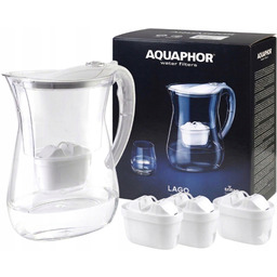 Dzbanek filtrujący Aquaphor Lago Biały 3 Wkłady Maxfor+