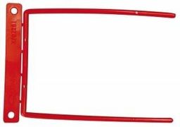 Klips archiwizacyjny Q-CONNECT D-clip czerwony 100szt /KF02281/