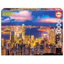 Puzzle 1000 Hongkong Fluorescencyjne Educa