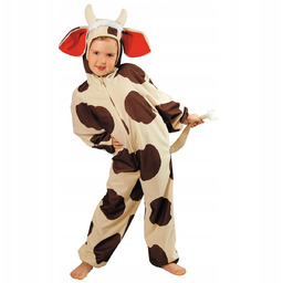 Strój Krowa Brązowa 110/116 Krówka Rogi Bal