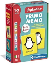 Clementoni Sapientino Baby Montessori - karty Primo Memo,