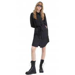G STAR RAW CZARNA SUKIENKA KOSZULOWA Z PASKIEM
