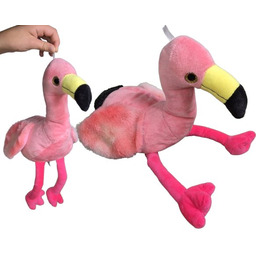 Maskotka Pluszowa RÓŻOWY FLAMING Pluszak Przytulanka Ptaszek ZOO