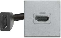 AXOLUTE - GNIAZDO HDMI 2M ALUMINIUM Bticino HC4284