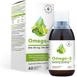 AURA HERBALS Omega-3 DHA+ EPA w płynie 200